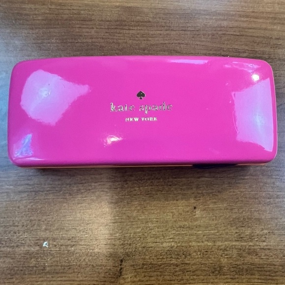 Kate Spade Sunglasses Hard Case Pink Orange Kate Spade Cloth - Picture 1 of 9